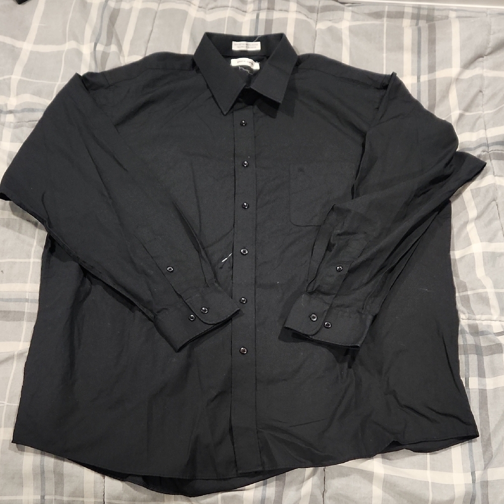 Pierre Cardin Black Dress Shirt